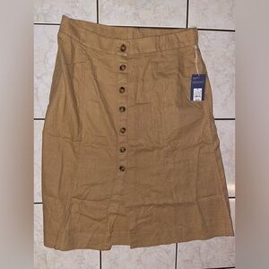 Lot of two maxi skirts  part linen with front  buttons size XL